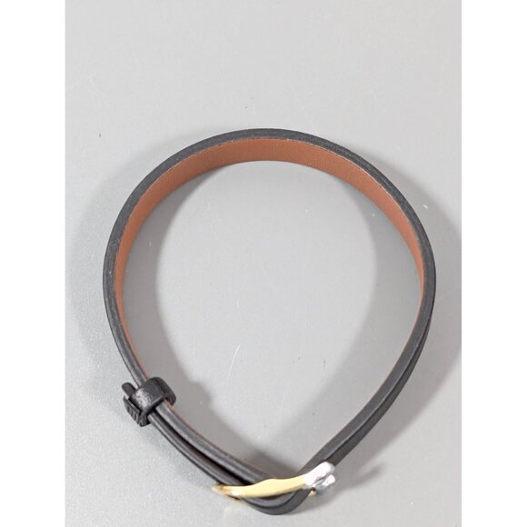 Keep Collective Reversible Black Brown Leather Bracelet For Charms Classic 7" - Picture 5 of 5